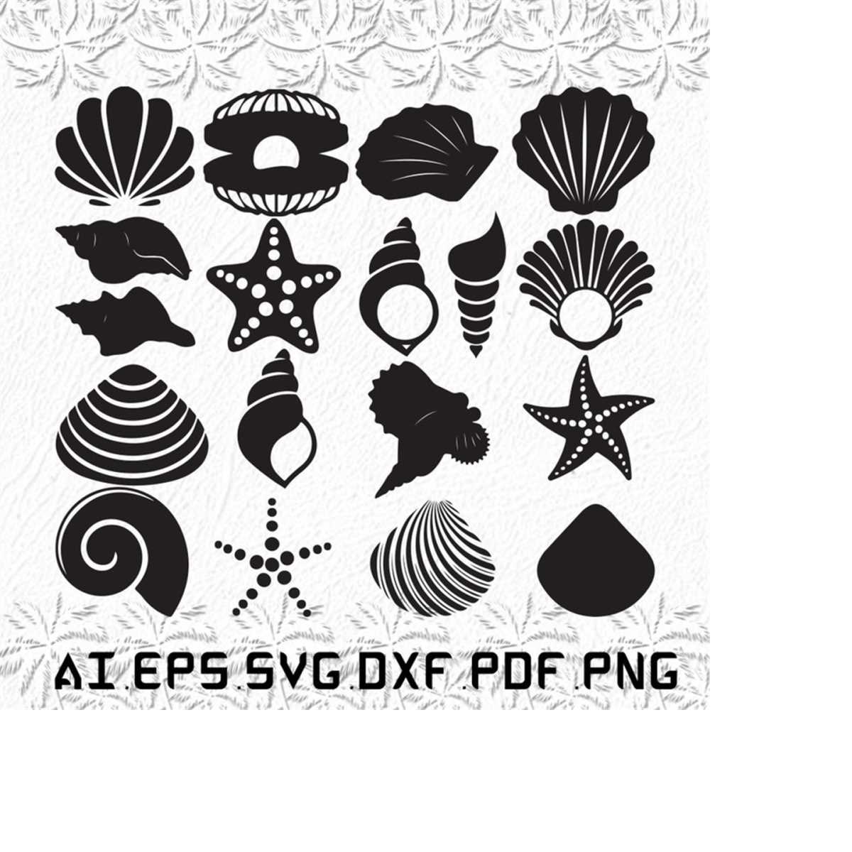 Seashell Vector Svg Seashell svg, Seashells svg, Animal svg, Animals, Pet, SVG, | Inspire ...