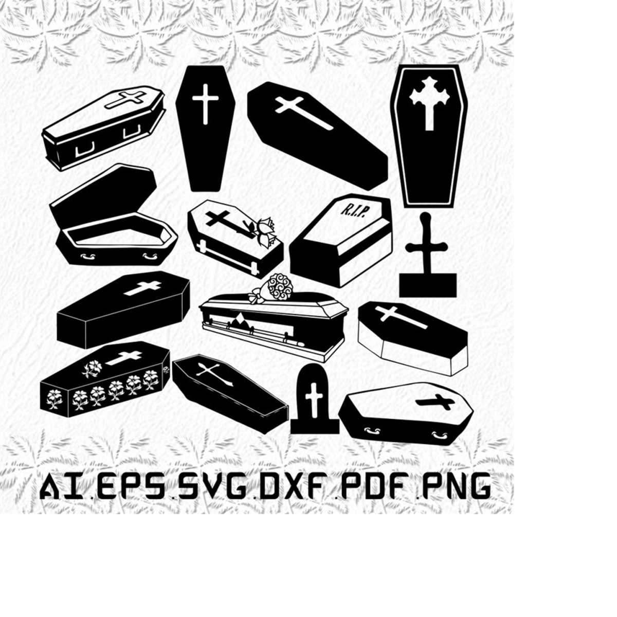 Coffin svg, Coffins svg, Goth svg, Gothic, Coffin Dance, SVG - Inspire