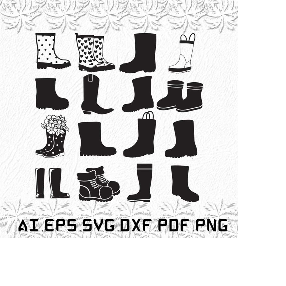 Rain Boots svg, Rain Boot svg, Love svg, Hand, Rain, SVG, ai Inspire
