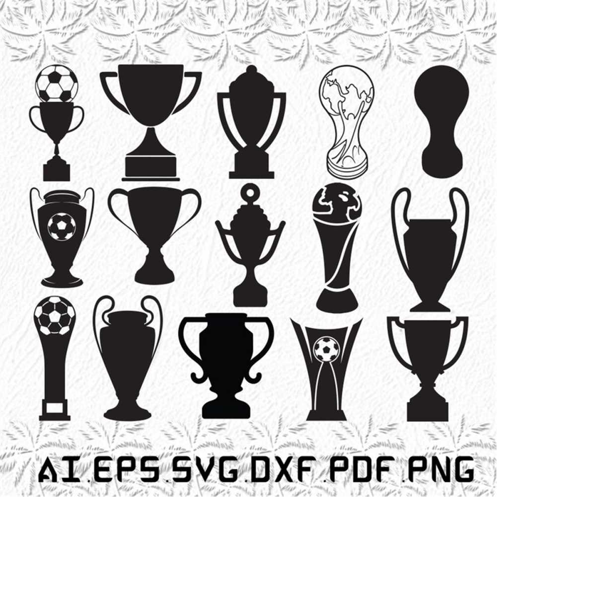 Football Trophy svg, Football svg, Trophy svg, win, victory, - Inspire