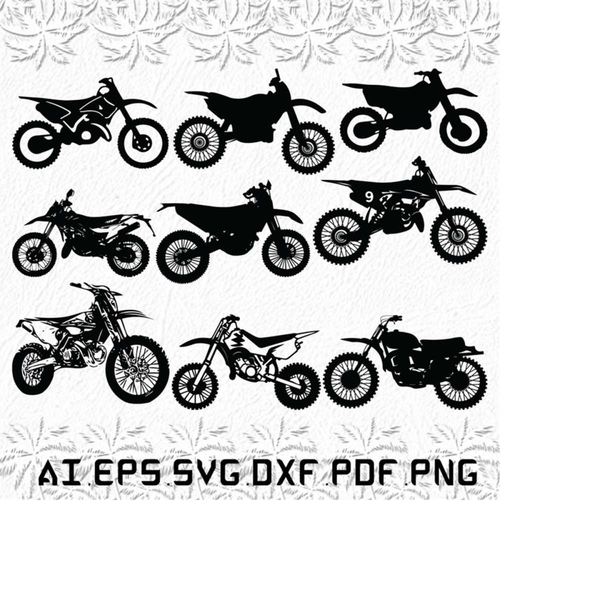 Dirt Bike svg, Dirt svg, Bike svg, Motorcycle, Motocross, SV Inspire