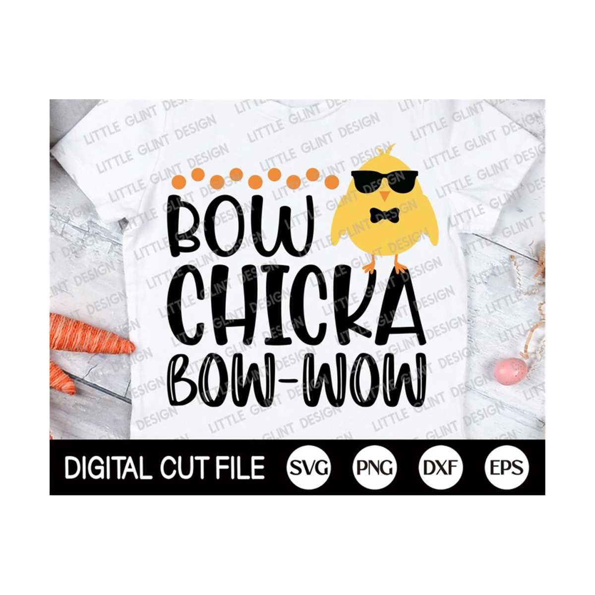 Easter Svg, Bow Chicka Bow-Wow Svg, Chicks Svg, Happy Easter | Inspire ...