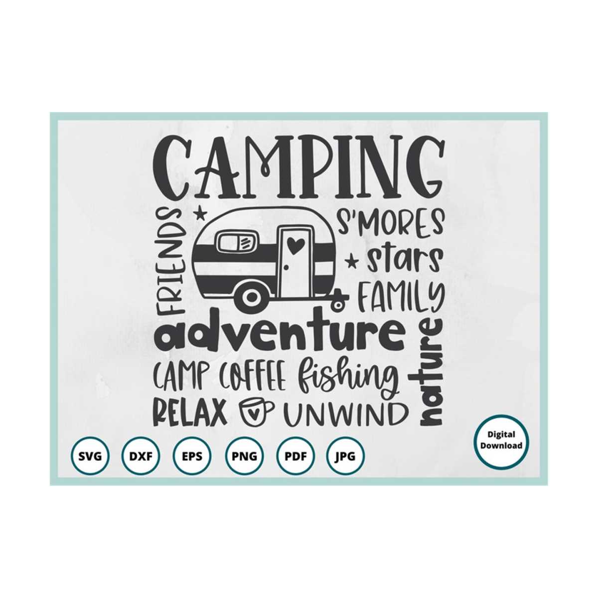 Camping SVG | Camper SVG | Happy Camper SVG | camping png | - Inspire ...