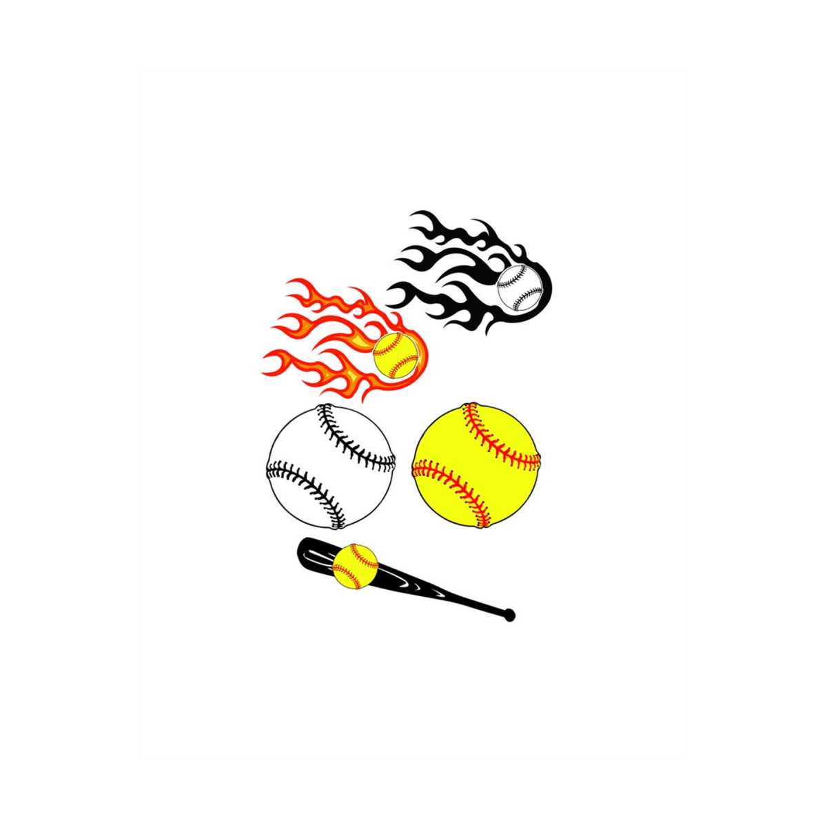 Softball Ball, Softball Ball SVG, SVG File, Softball SVG Fil Inspire