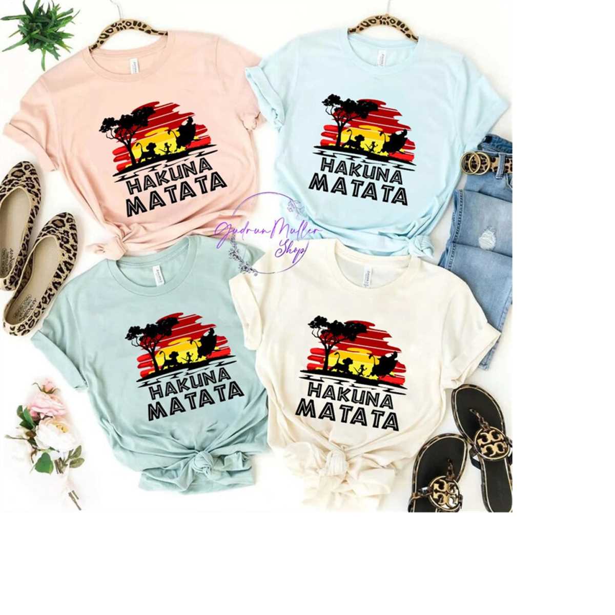Disney Family Matching Shirts Hakuna Matata Family Shirts Animal