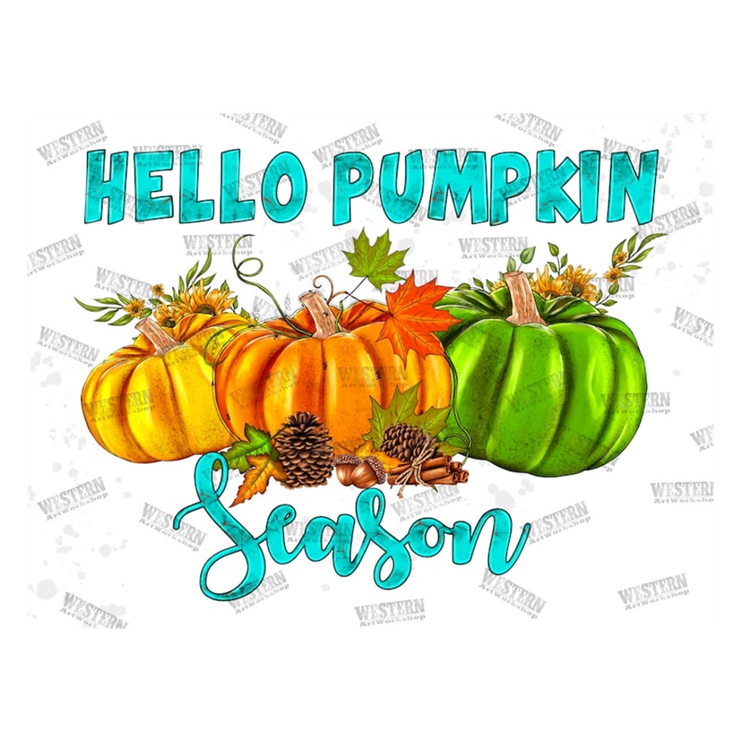 Hello Pumpkin Season Png, Thanksgiving Png Sublimation Desig | Inspire ...
