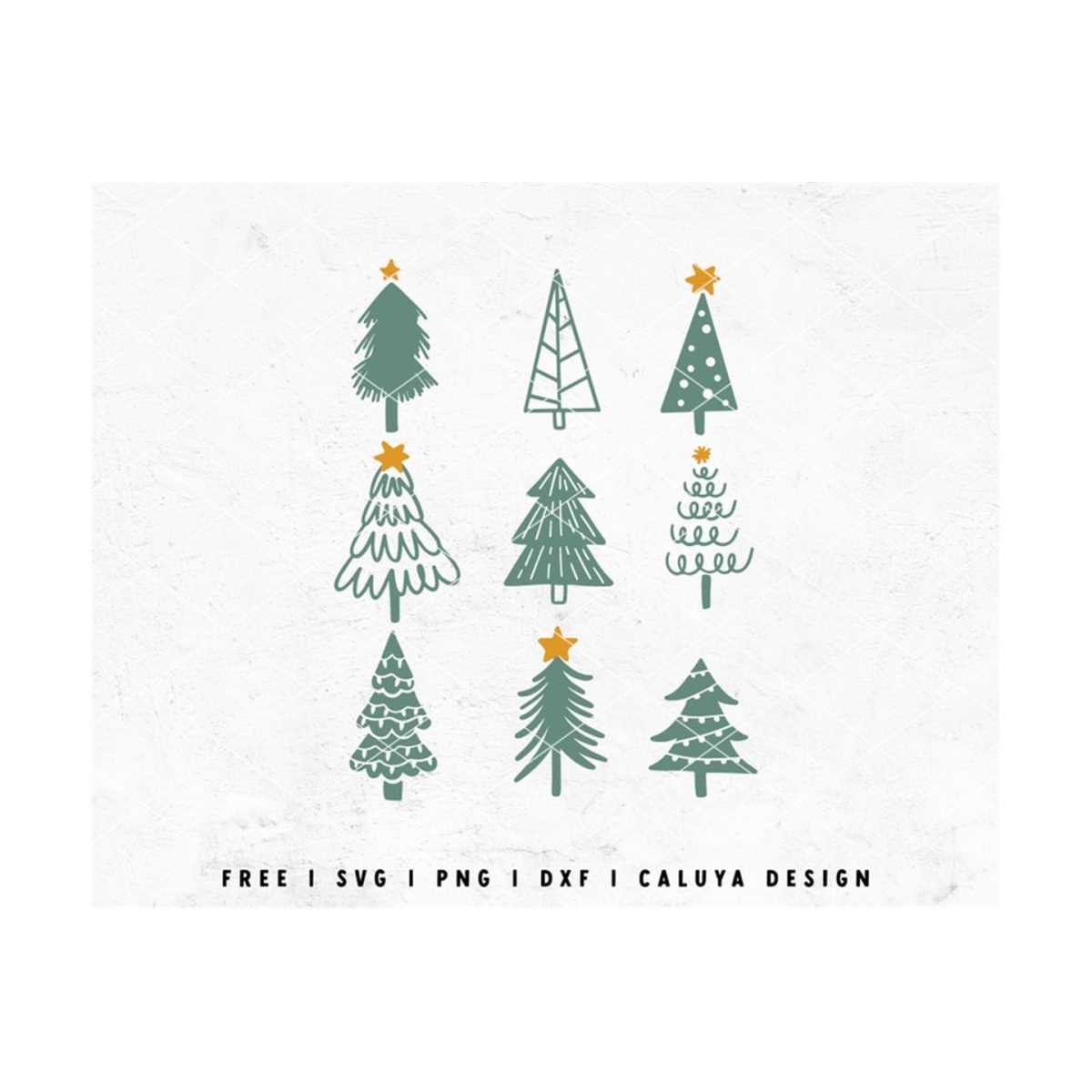 Christmas Tree SVG | Hand Drawn Tree SVG | Christmas Tree Do - Inspire
