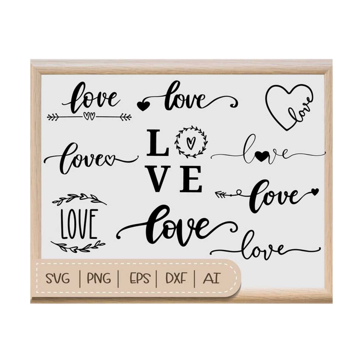 Love SVG Bundle, Valentines SVG , Valentines Day Svg, Love C | Inspire ...