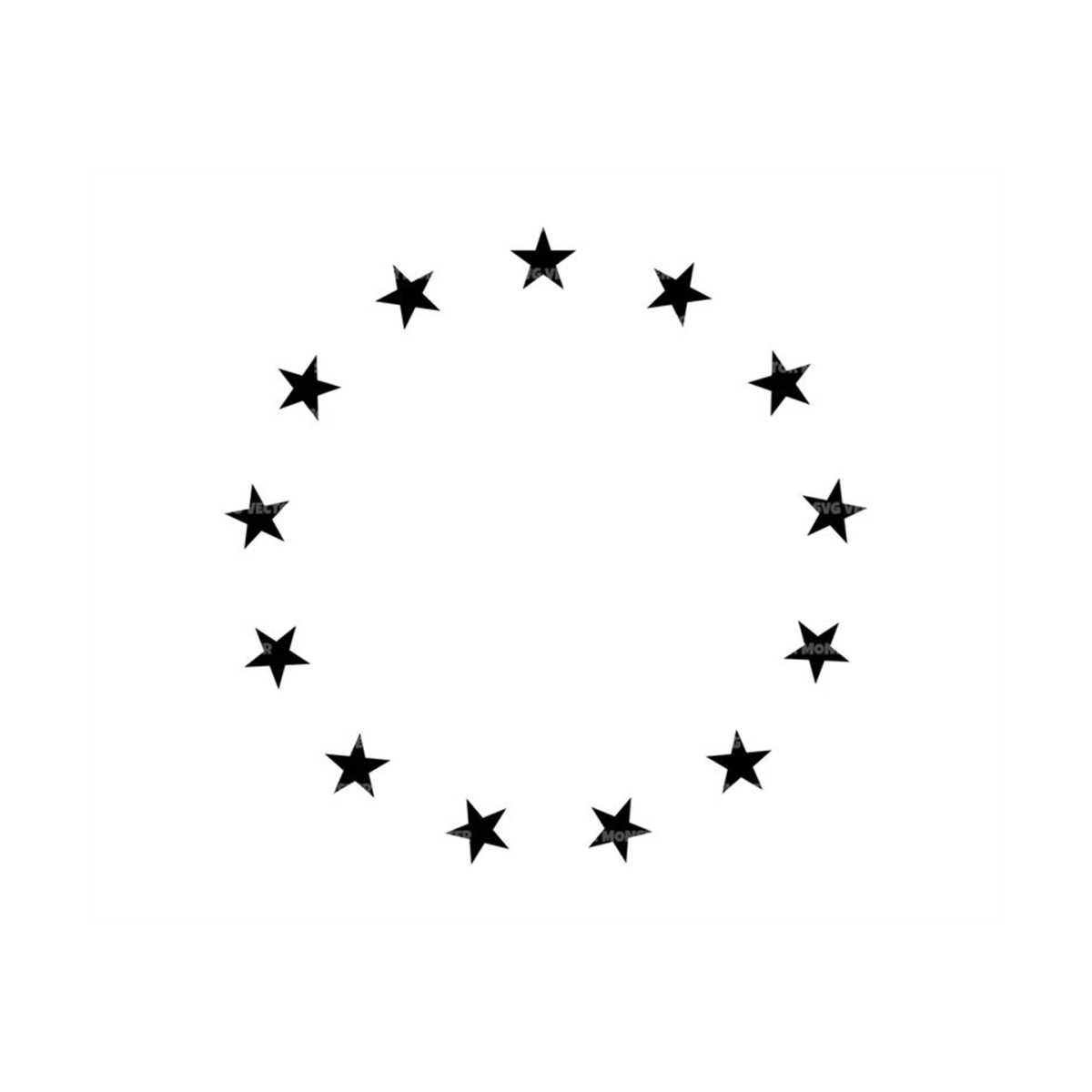 13 Stars in Circle Svg, Betsy Ross Svg, 1776 Svg. Vector Cut | Inspire ...