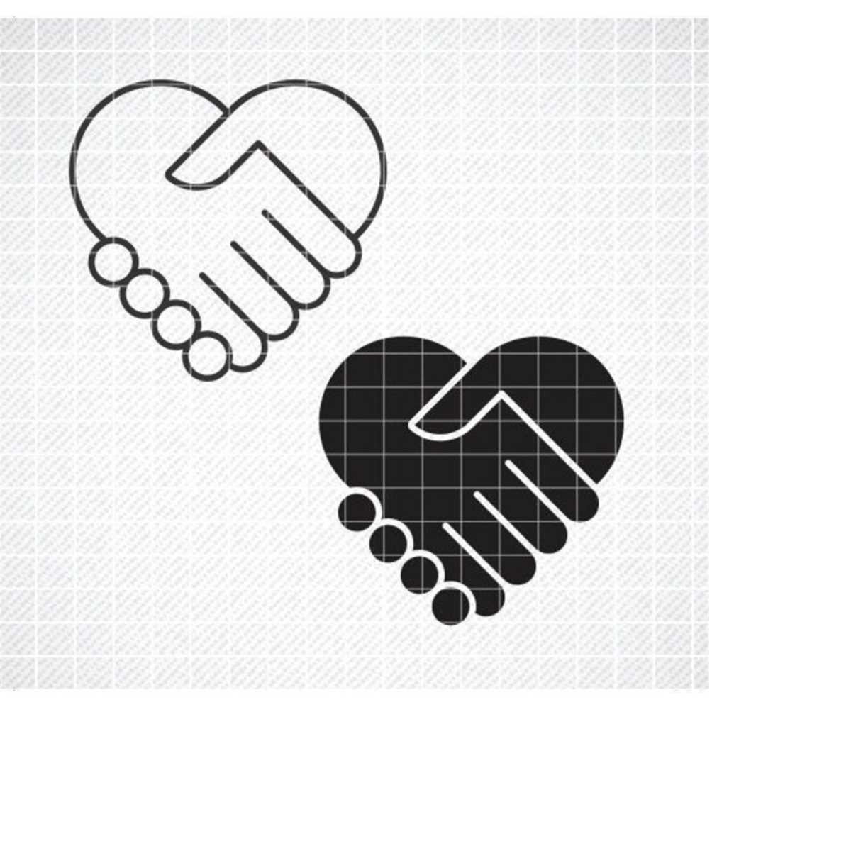 Handshake Svg, Shaking Hands Svg, Vector Cut file for Cricut | Inspire ...