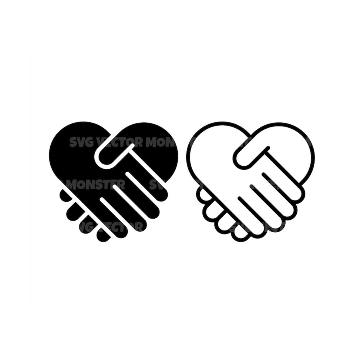 Handshake Svg, Shaking Hands Svg, Vector Cut file for Cricut - Inspire ...