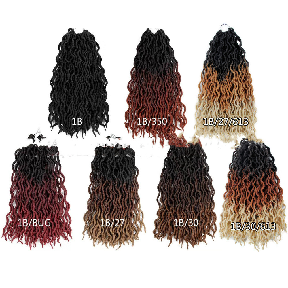 Ombre Curly Crochet Hair Synthetic Braiding Hair Extensions Inspire