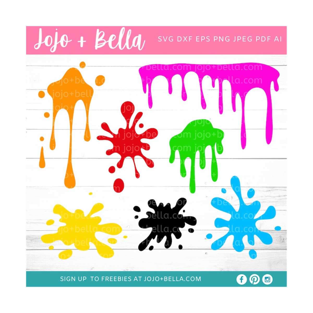 Paint splatter svg, Paint splats svg, Slime SVG, Clipart, Sp - Inspire