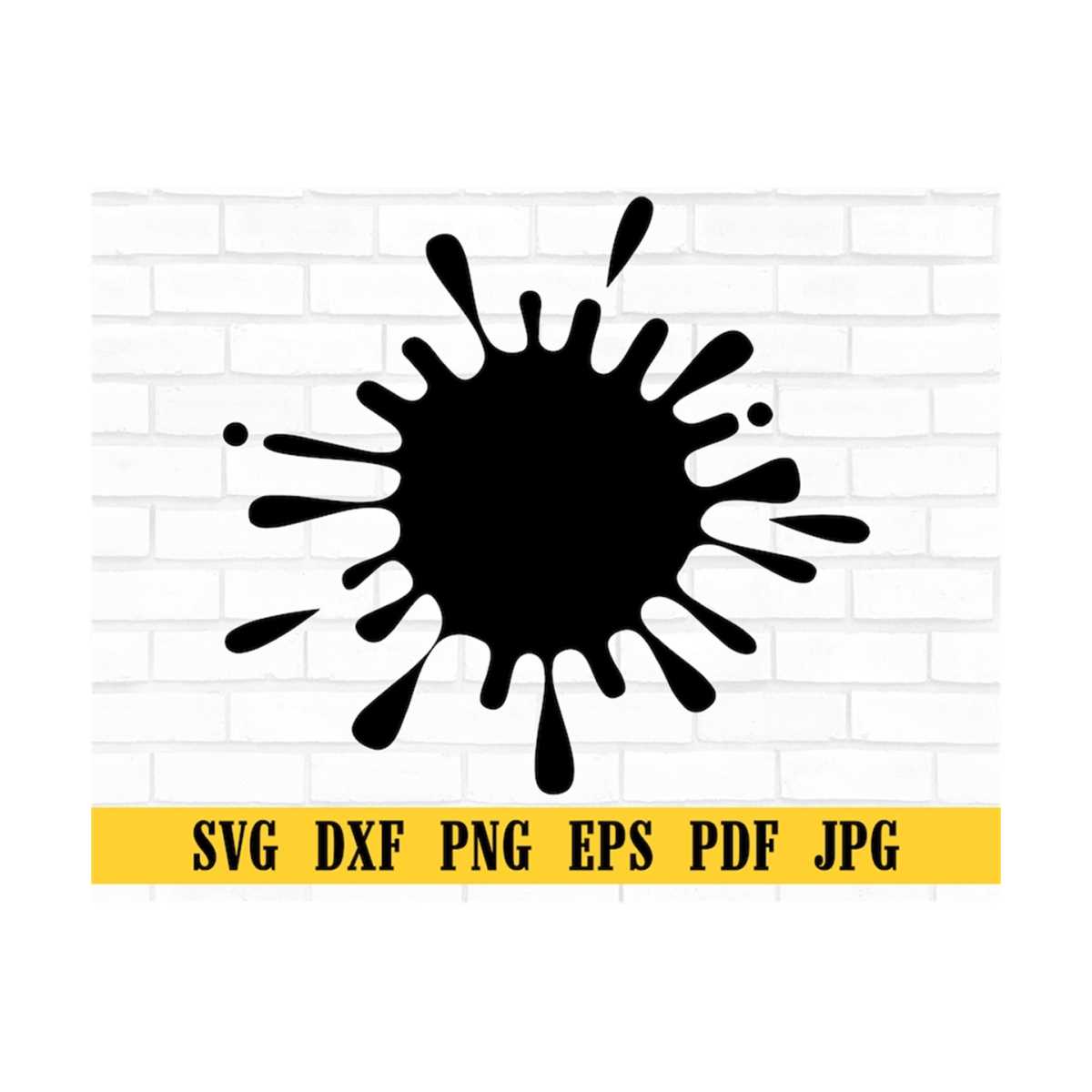 Black Ink Svg, Paint Splatter Svg, Dripping Paint, Ink splat | Inspire ...