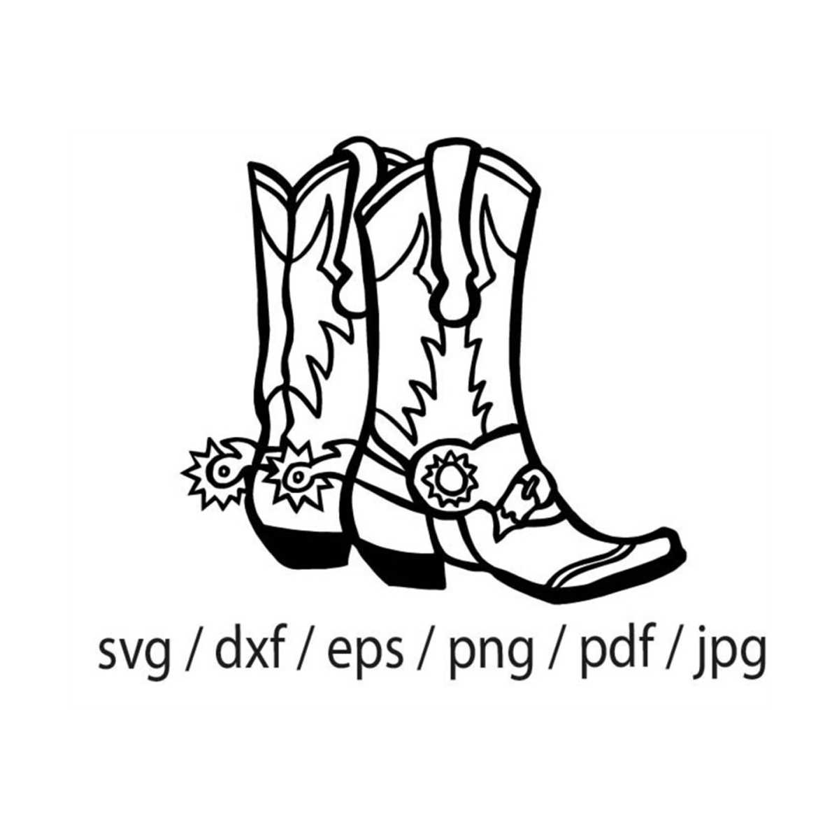 Cowboy Boots Svg, Cowboy Svg, Cowboy Svg, Cowboy Dxf, Cowboy | Inspire ...