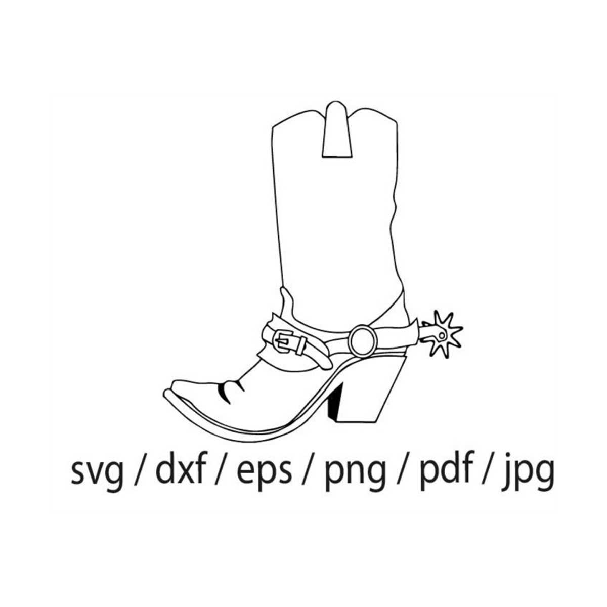 Cowboy Boots Svg, Cowboy Svg, Cowboy Svg, Cowboy Dxf, Cowboy | Inspire ...
