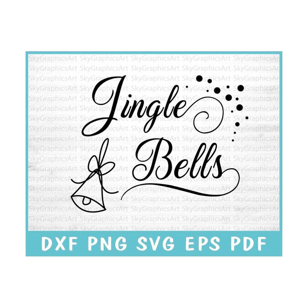Jingle Bells SVG Cut File for Cricut, Festive Jingles SVG, J - Inspire