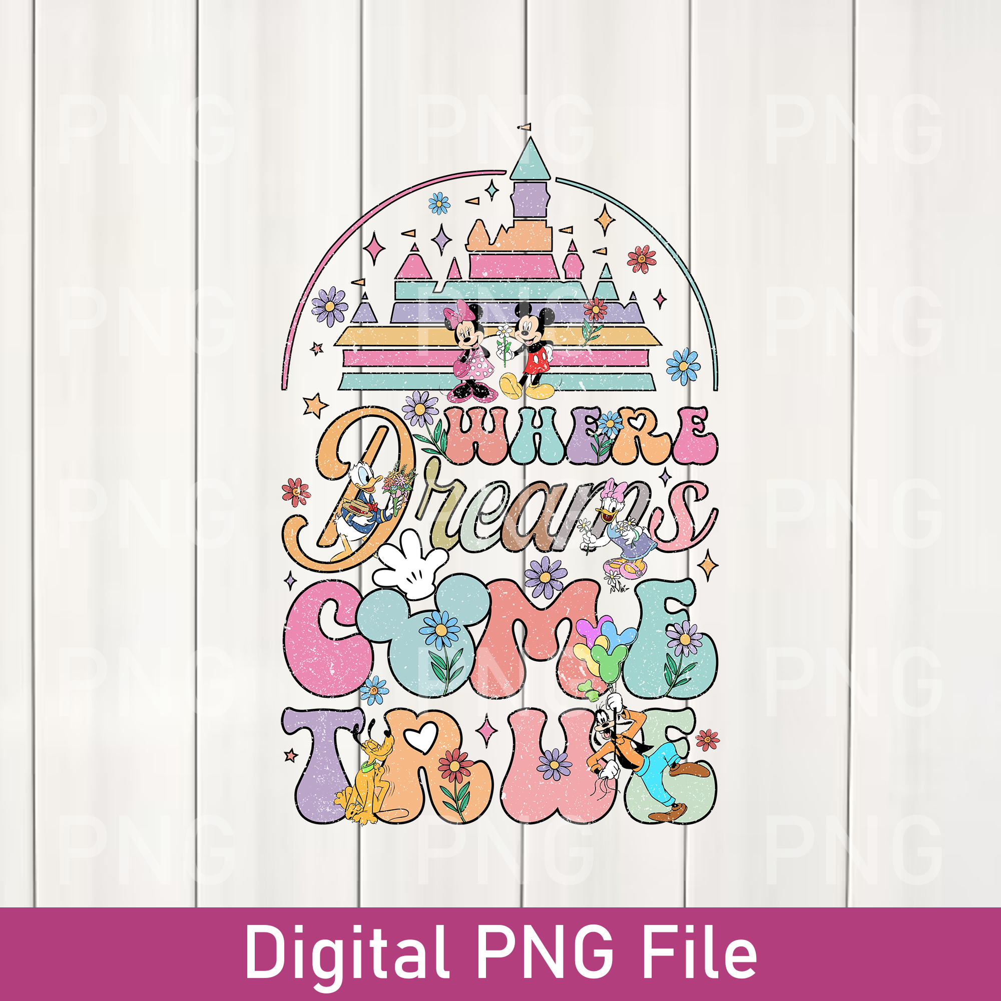 Where Dreams Come True Disney PNG, Disney PNG, Color Vaycay - Inspire