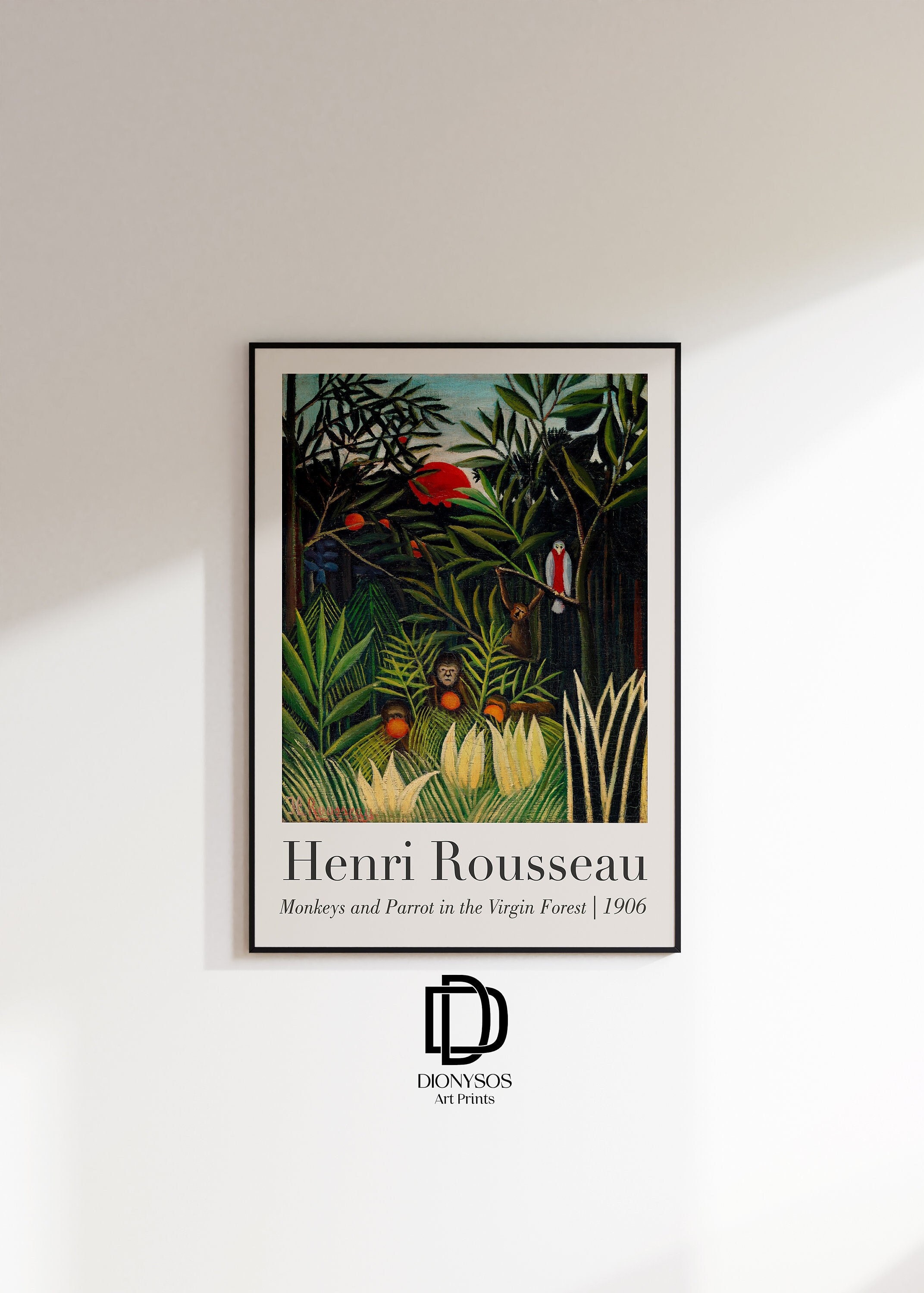 Henri Rousseau Jungle Printable Exhibition Poster, Vintage B | Inspire ...