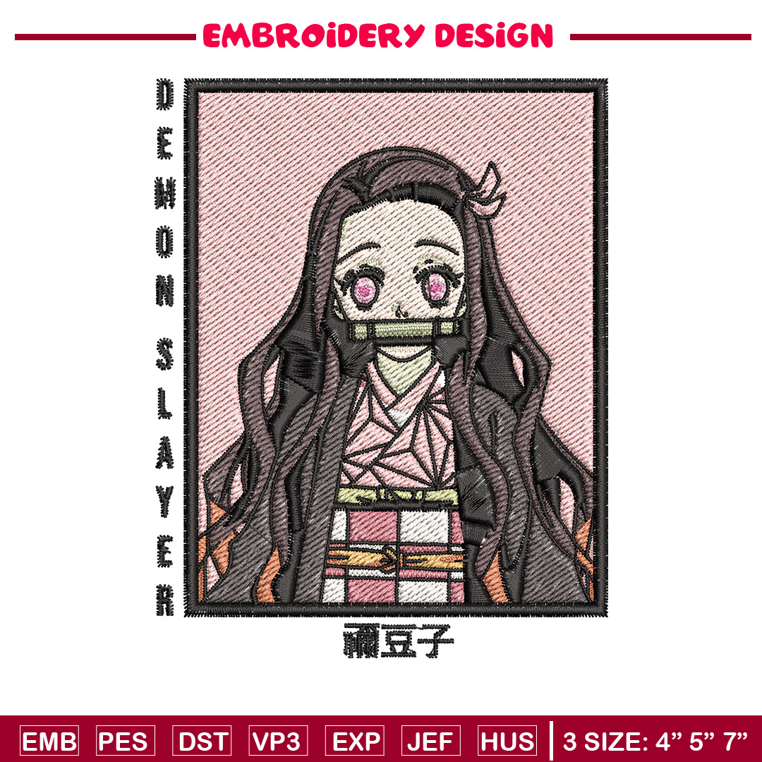Nezuko embroidery design, Nezuko embroidery, Embroidery shir | Inspire ...