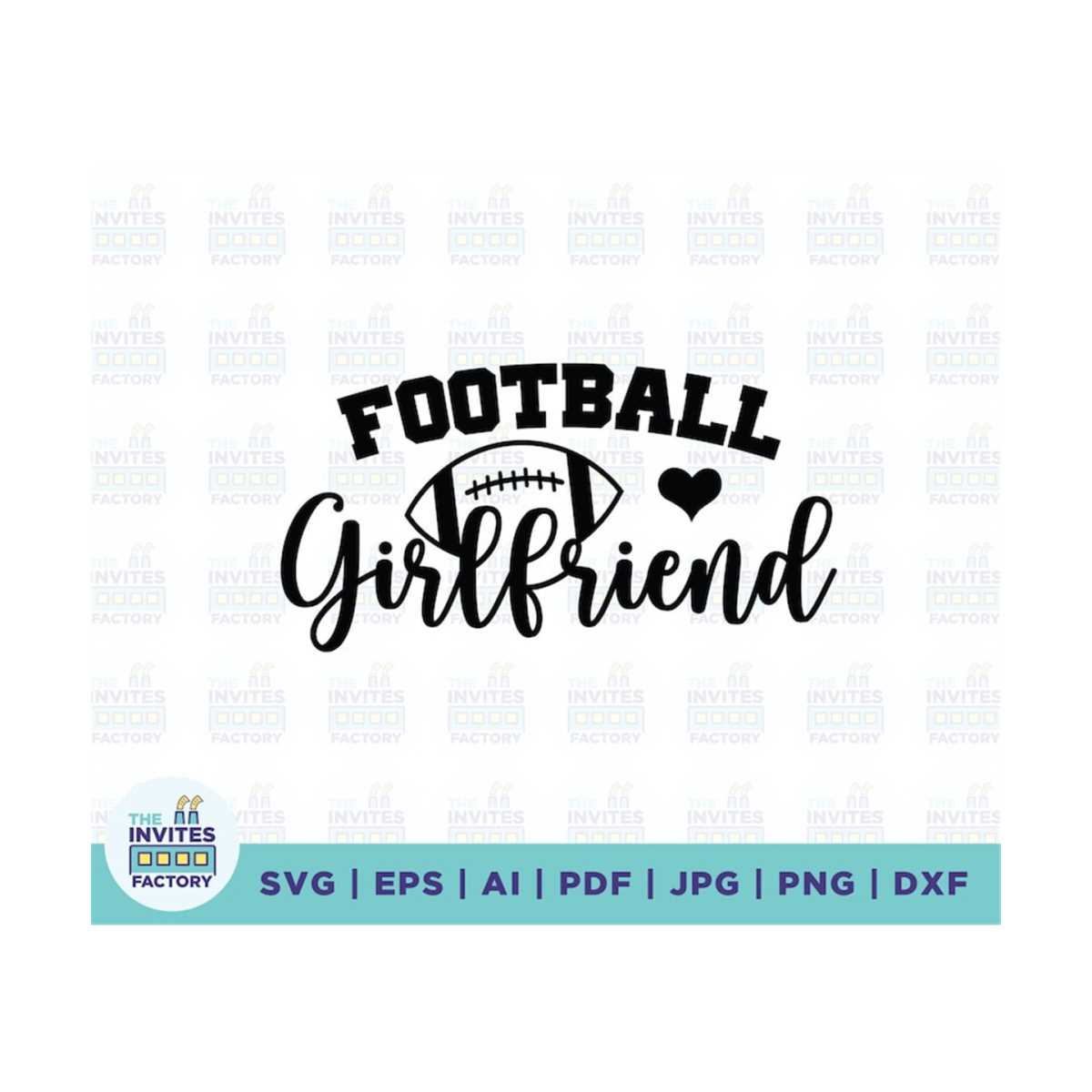 Football Girlfriend svg, Girlfriend svg, Football svg, sport Inspire Uplift
