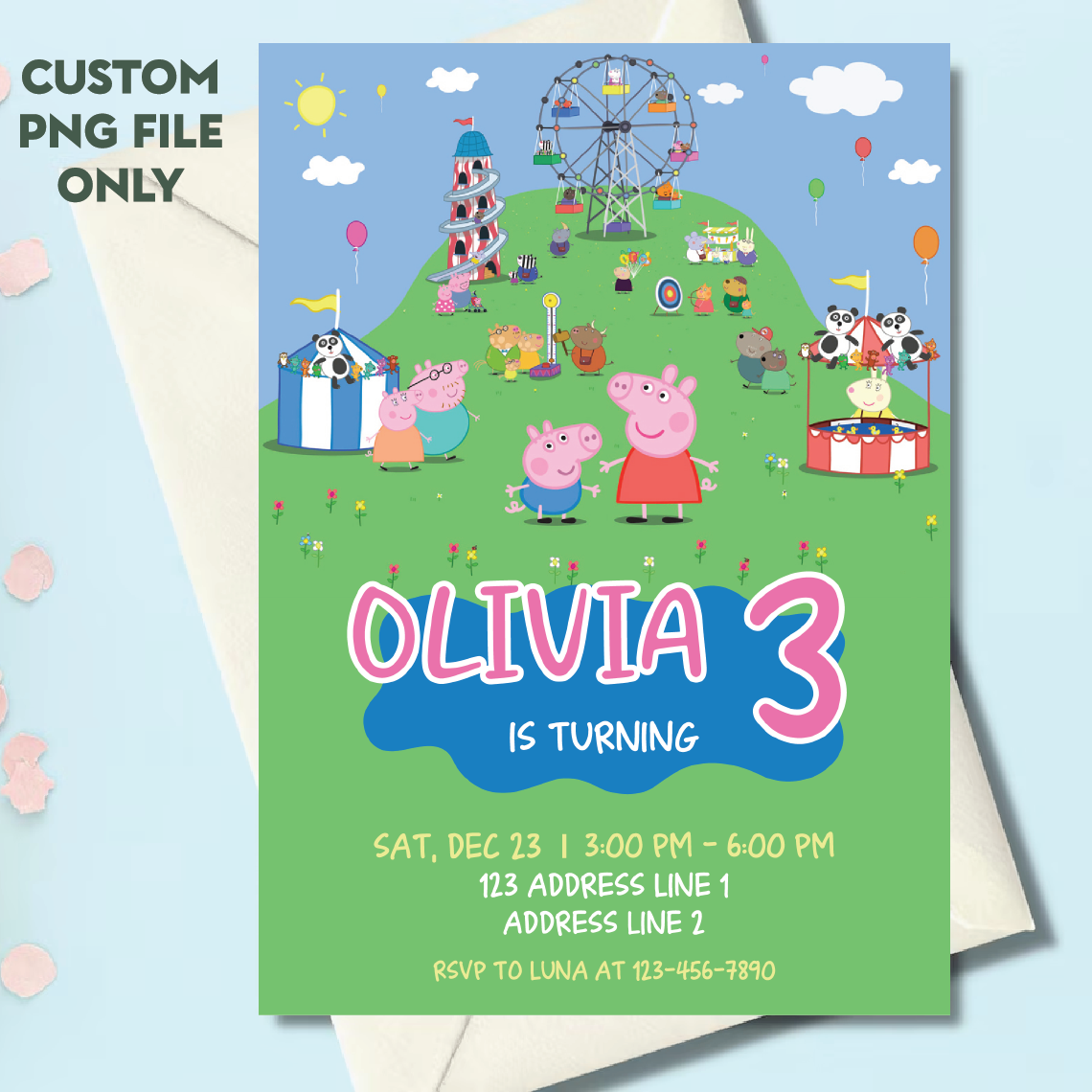 Personalized File Printable Birthday Invitation, Digital Bir | Inspire ...