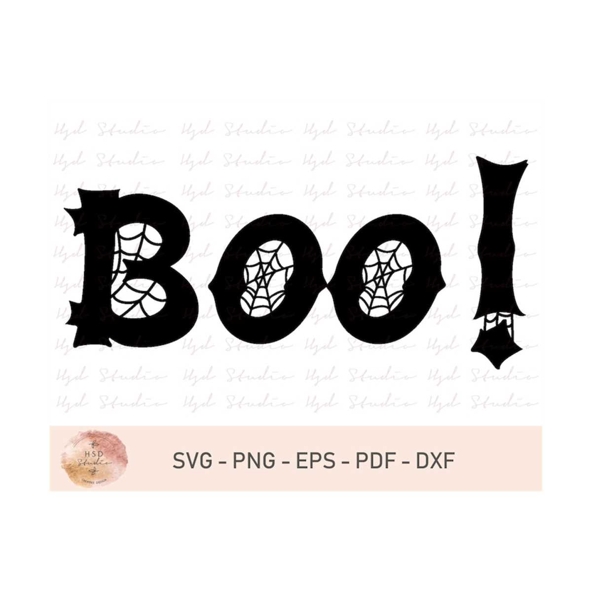 Halloween SVG, boo SVG File Silhouette Cutting File, Cricut | Inspire ...