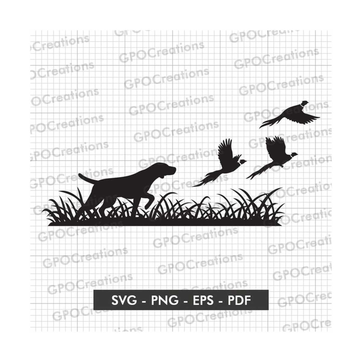 Hunting Dog SVG, Pheasant Hunting SVG, Pheasant Svg, Hunting - Inspire