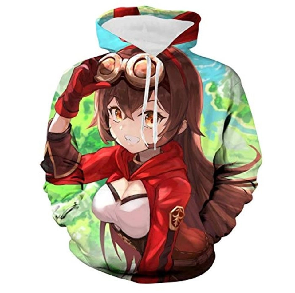 3D Genshin Impact Varka Printed Hoodie – Novelty Pullover Sweatshirt With Pocket, Casual Graphic Hoodie For Streetwear And Lounge