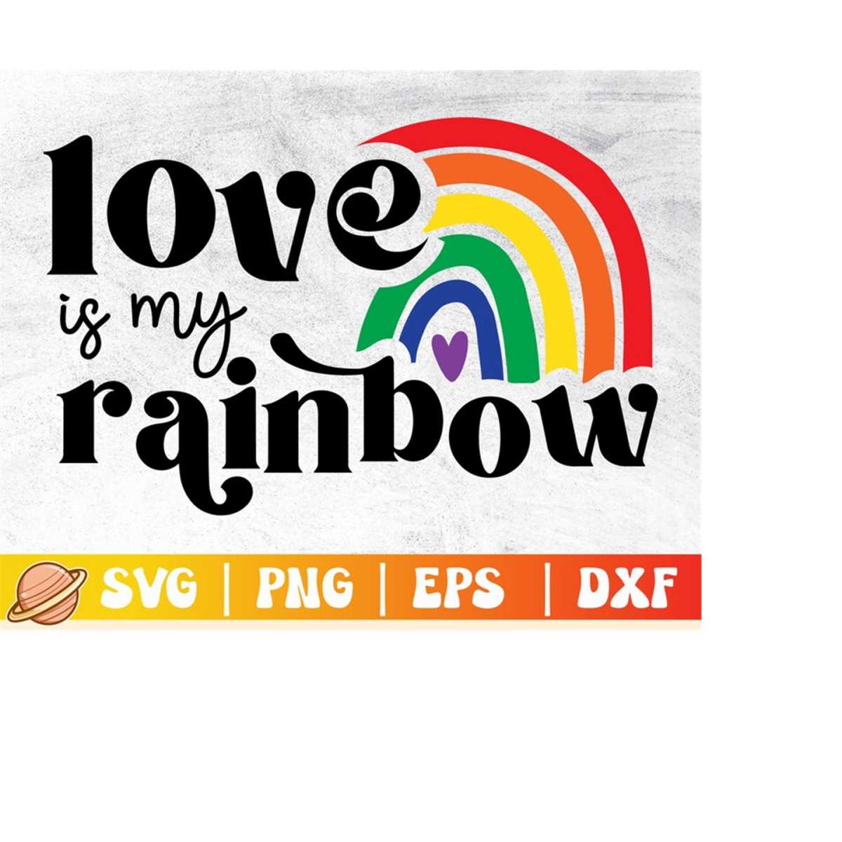 Love Is My Rainbow Svg | Pride Month Svg | Gay Pride Svg | L | Inspire ...