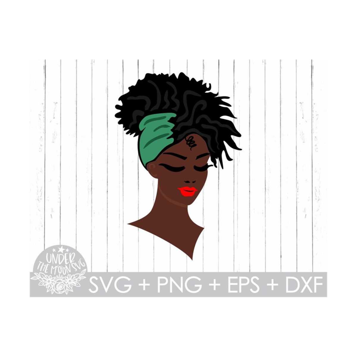 Afro Woman Svg , Black Woman Svg, African American Woman Svg | Inspire ...