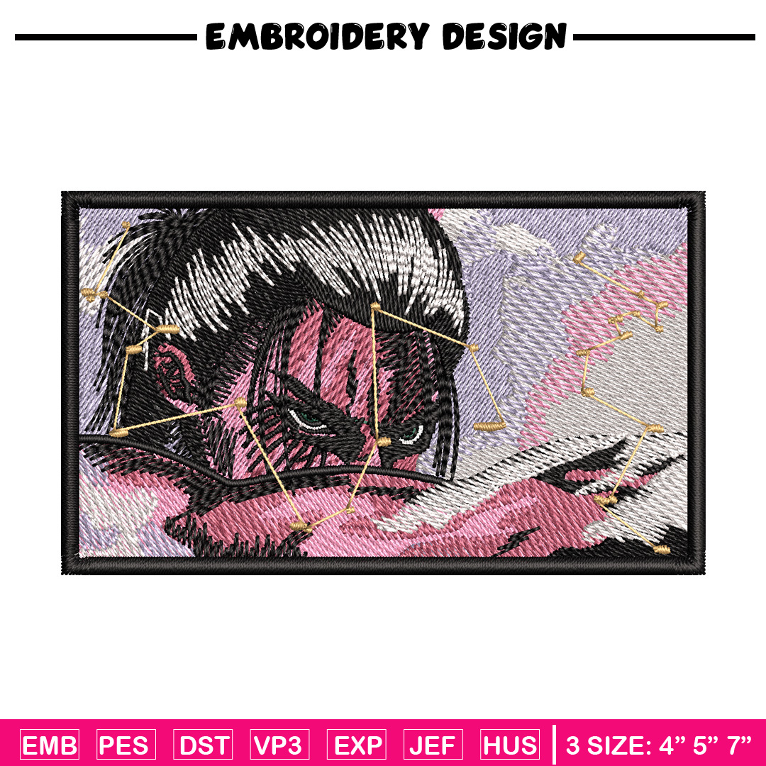 Eren rectangle embroidery design, Aot embroidery, Anime desi | Inspire ...
