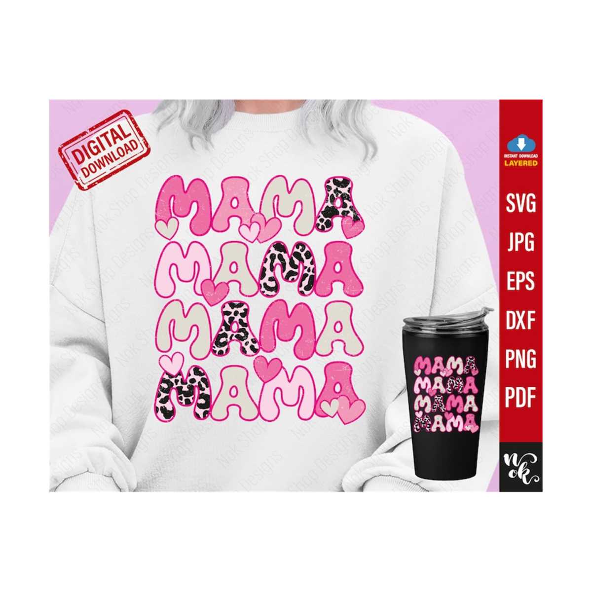 Valentines Day Mama SVG png, Happy Valentines Day png, Valen - Inspire ...