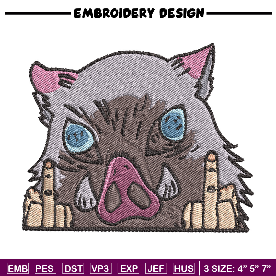 Insosuke Boar Pattern Inosuke boar embroidery design, Inosuke embroidery, Anime de - Inspire ...