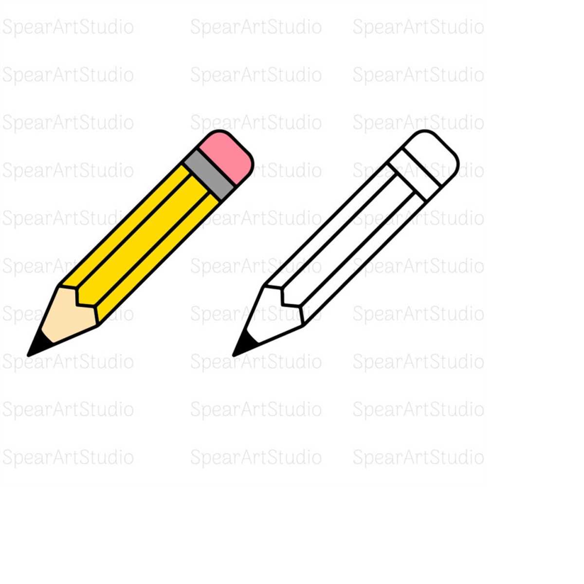 Pencil SVG - Pencil Clipart SVG - School SVG - Vector Pencil - Inspire