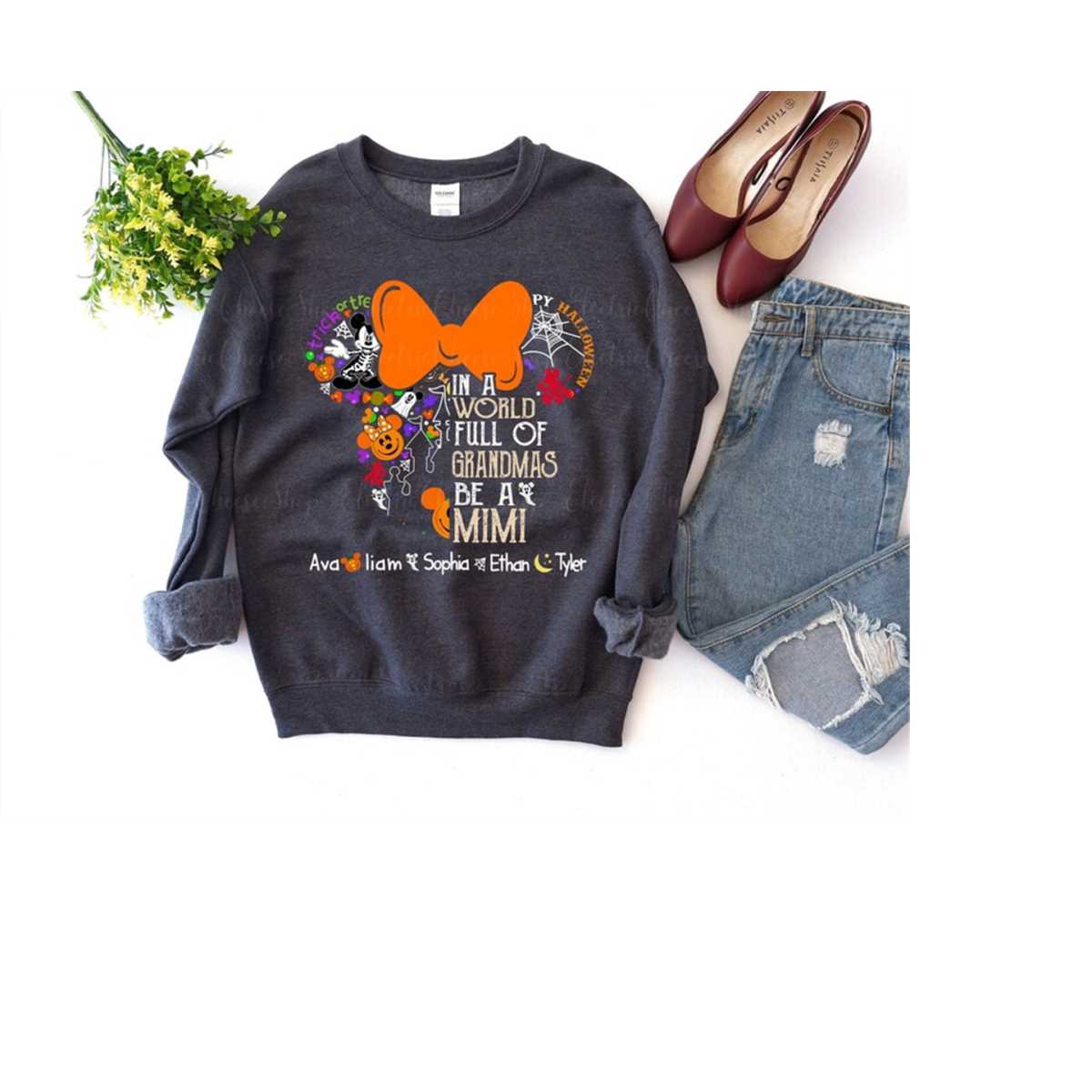 Disney Shirt, Halloween Pumpkin Grandma Shirt, Custom Grandm