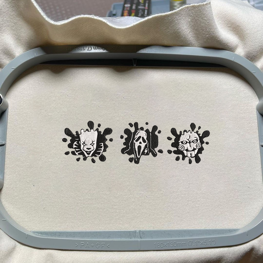 Halloween Movie Embroidery Machine Design, Horror Characters | Inspire ...