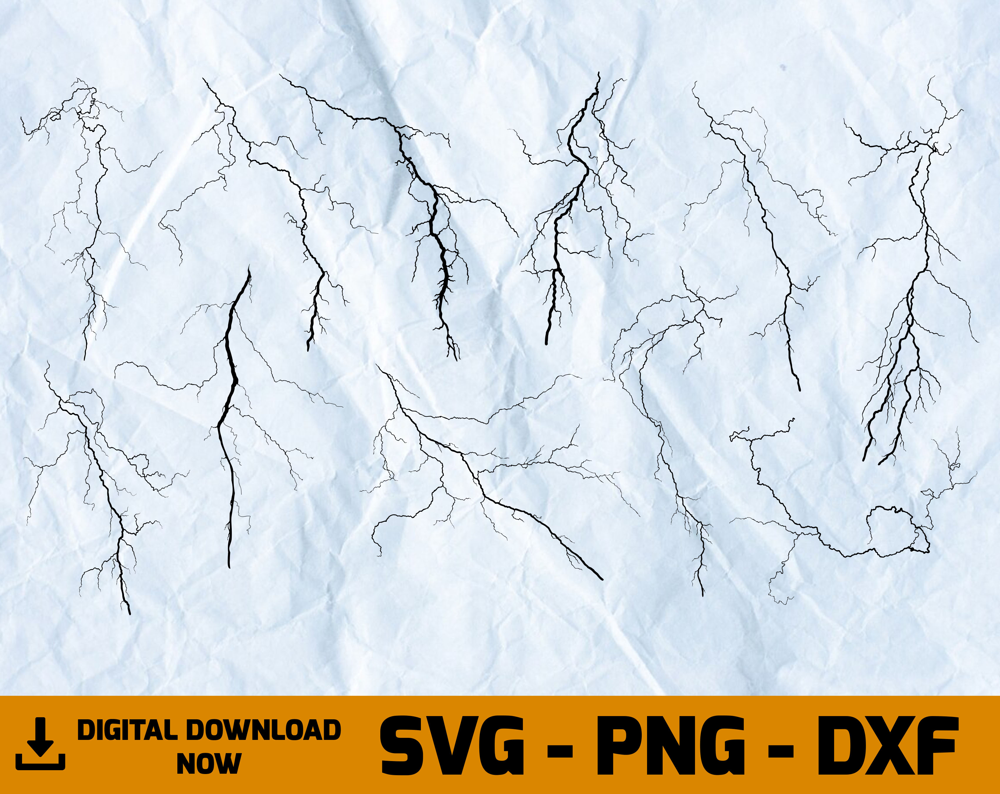 Lightning SVG, Lightning Storm SVG, Lightning SVG Bundles | Inspire Uplift