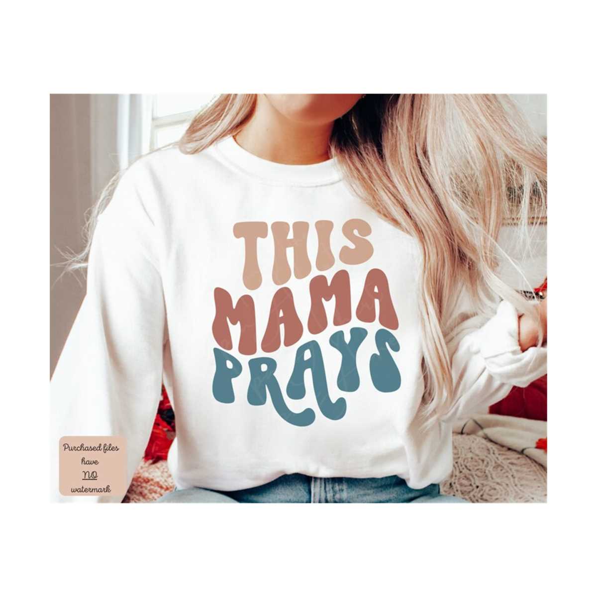 This Mama Prays Tee main image 1