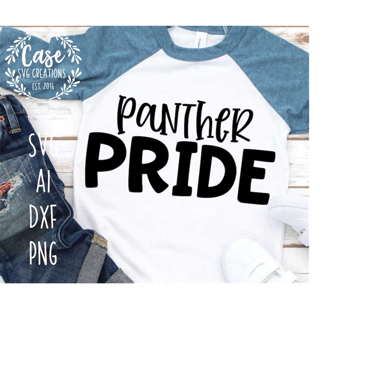 Panther Pride SVG Cutting File, Ai, Dxf and Printable PNG Fi Inspire