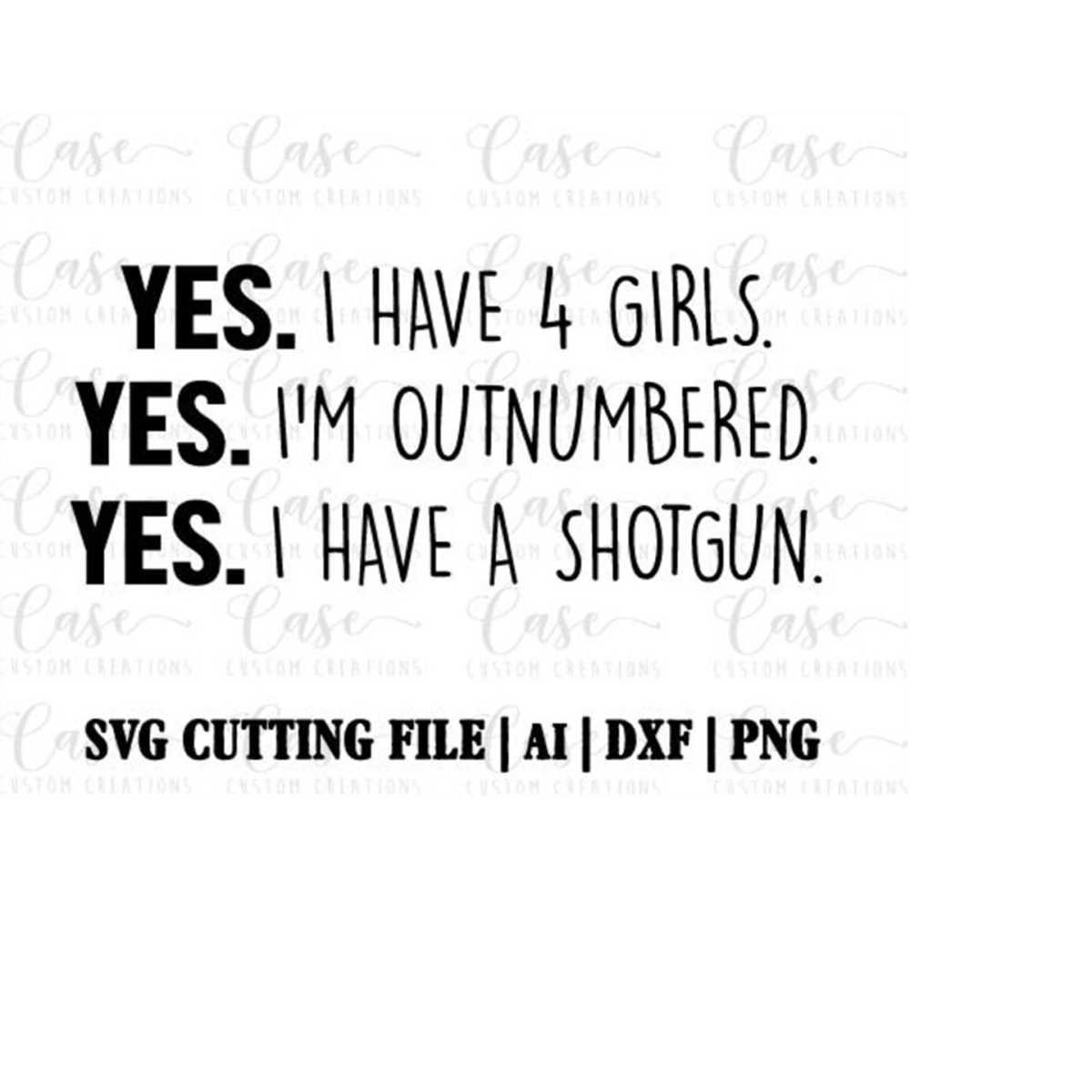 Girl Dad SVG Cutting File, Ai, Dxf and Png Instant Downloa Inspire