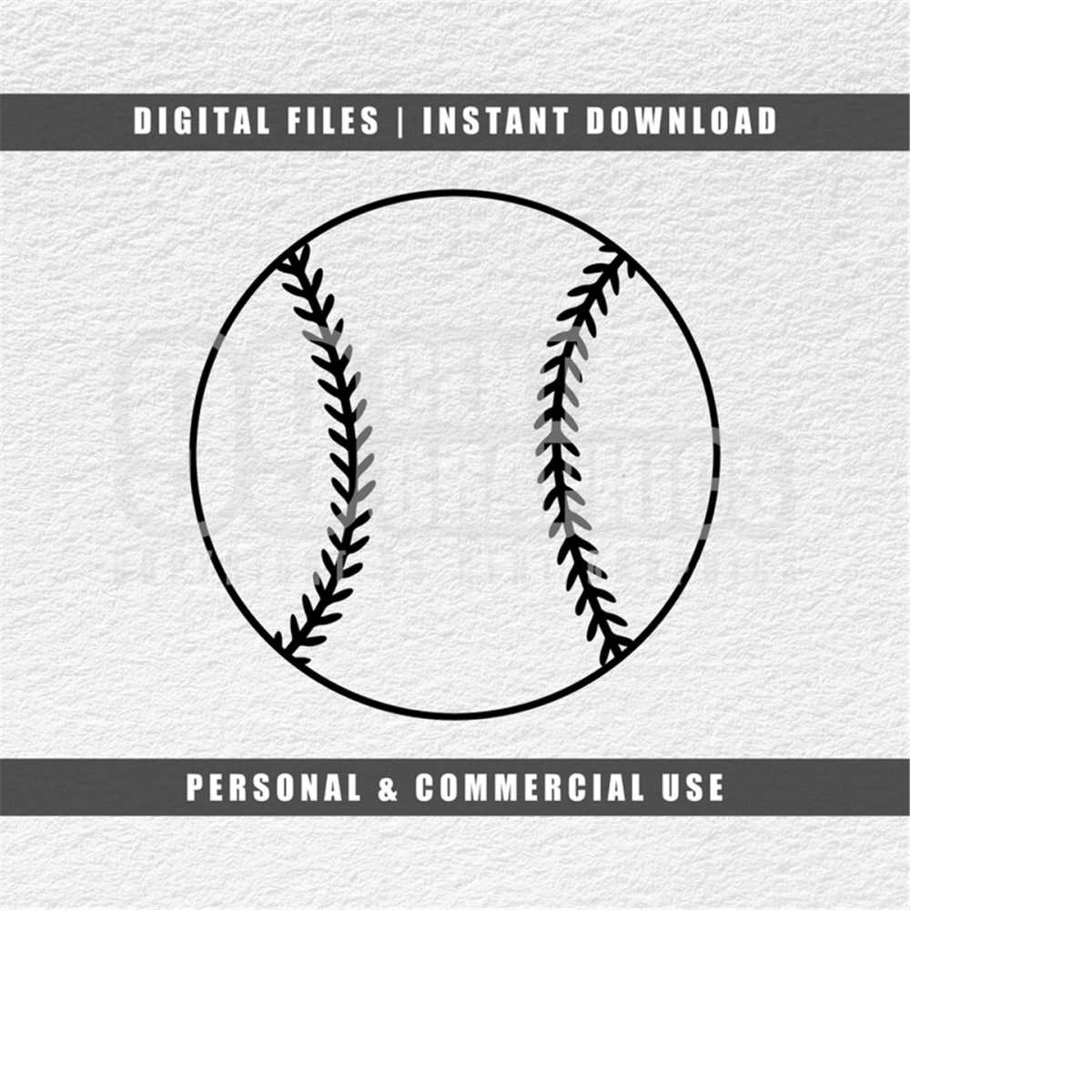 Baseball Outline Svg, Baseball Svg, Sport Svg, Cut File, Cri Inspire
