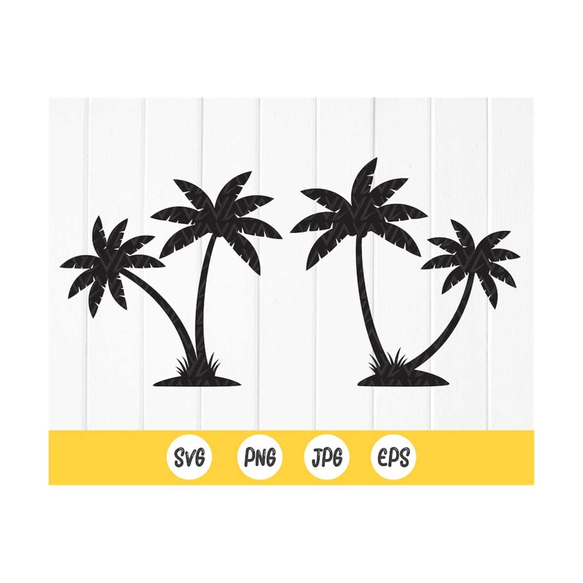Palm Tree SVG Bundle,Palm tree silhouette Palm Tree SVG, Pal | Inspire ...