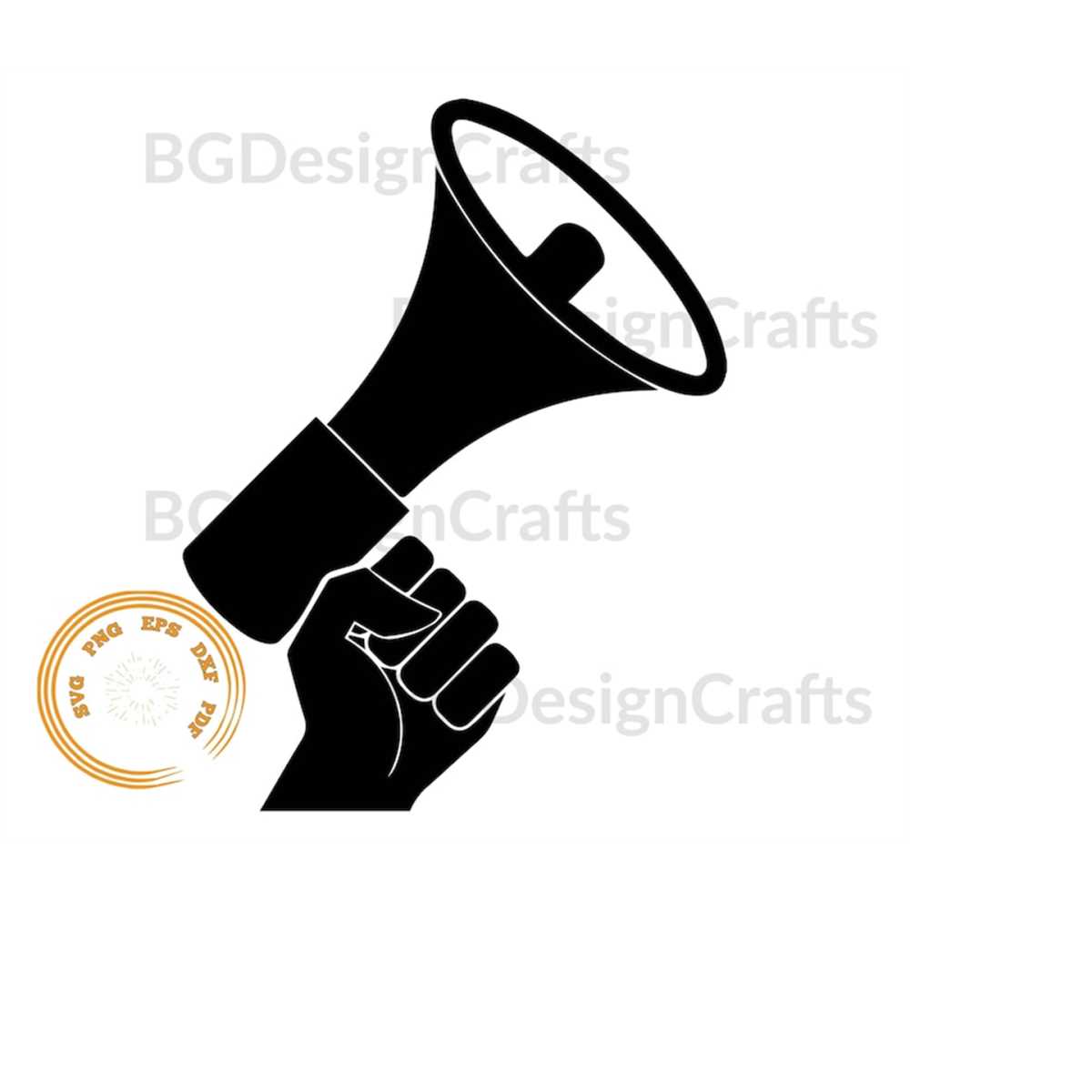 Megaphone SVG, Megaphone Png, Megaphone Cut File, Megaphone Inspire