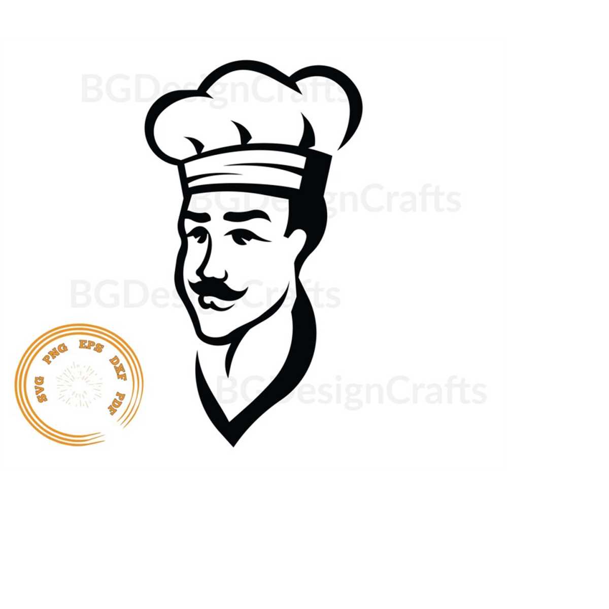 Chef Svg, Chef Face Svg, Chef logo svg, svg file for cricut, - Inspire ...