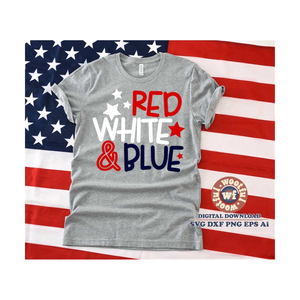 Red White & Blue svg, Patriotic svg, USA svg, 4th of July sv | Inspire ...