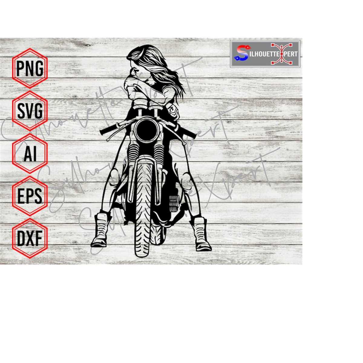 Lady Motorcycle Rider Svg Racing Motor Girl svg, Racing svg, Motorcycle svg, Riding Gi - Inspire ...