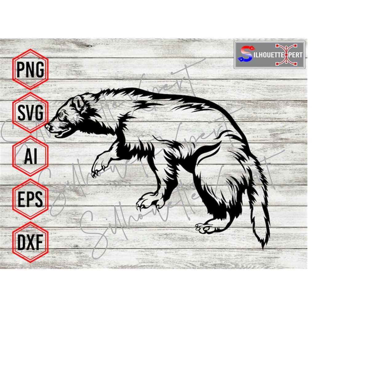 Wolverine svg,, Animal svg, Wildlife svg - Clipart, Cricut, - Inspire ...