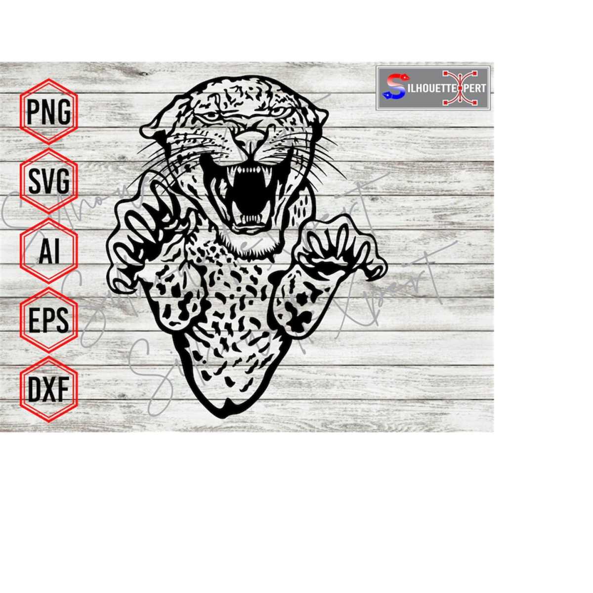 Angry Tiger svg, Tiger Mascot svg, Tiger Silhouette, Tiger V - Inspire