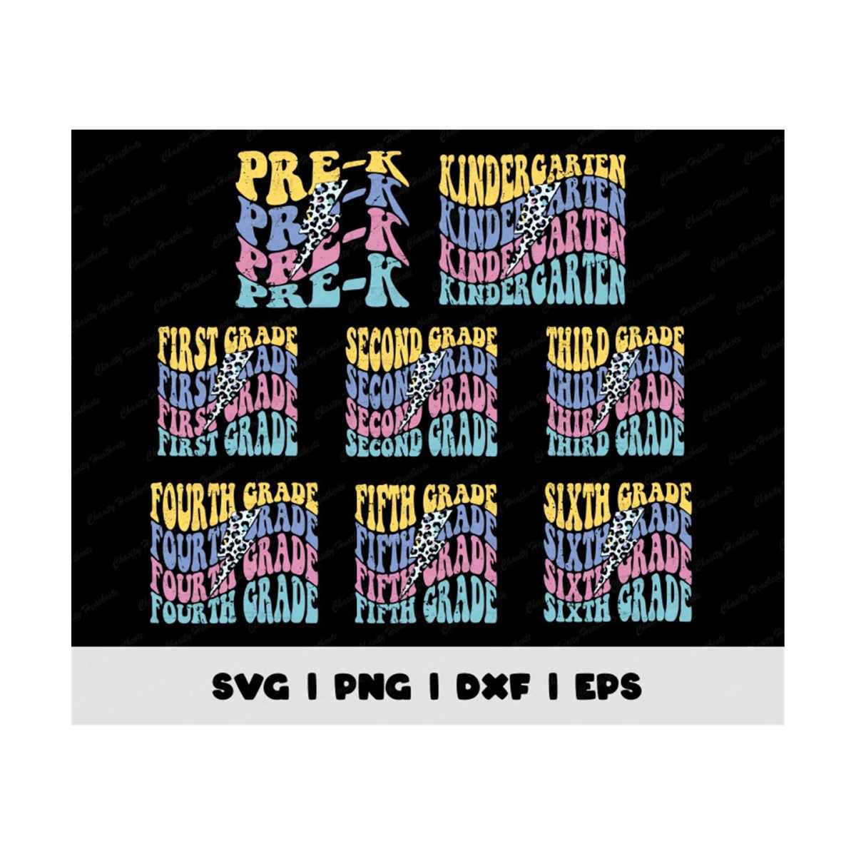 Retro Back to School Bundle Svg Png, Bundle Pre K Kindergart - Inspire ...